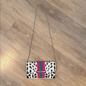 Cow Print Beaded Women's purse